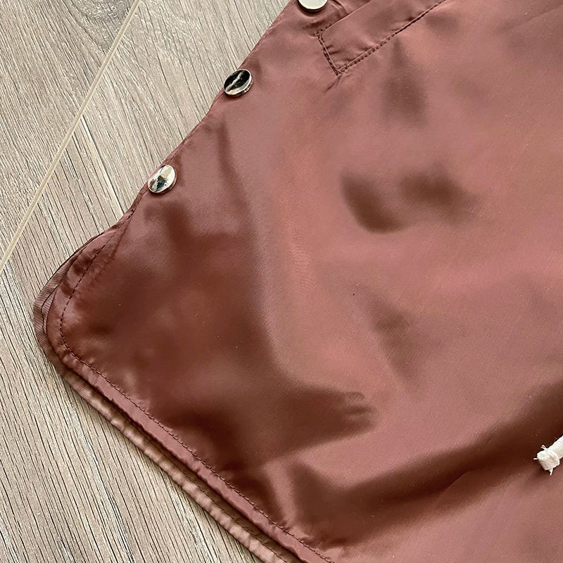 The same embroidered breasted casual sports shorts from SAINT VANITY ins