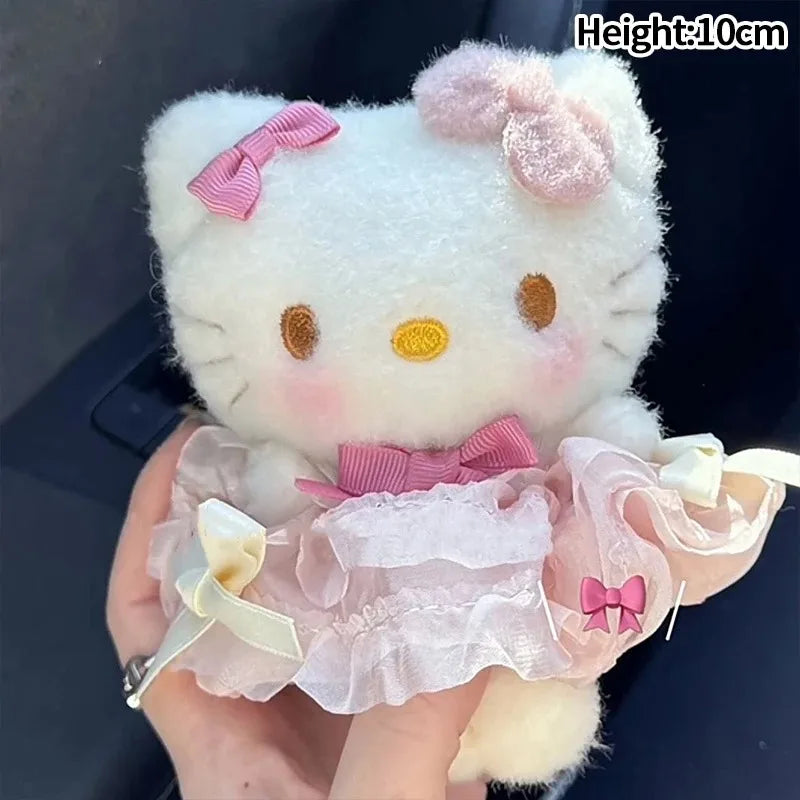 # Sanrio Hello Kitty Peripheral Doll Keychain Cute Fashion Sunglasses Kt Cat Keyring Backpack Plush Toy key chain Birthday Gifts