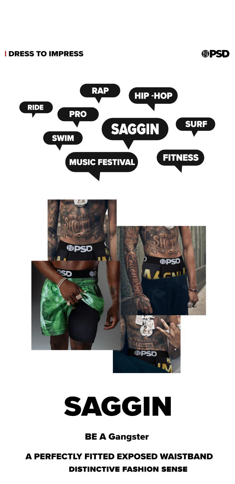OZPSD Men Sexy Boxers Men Boxershorts Men's Printed Long Boxer Briefs Mens Underpants Plus Size Breathable Man Underwear Panties