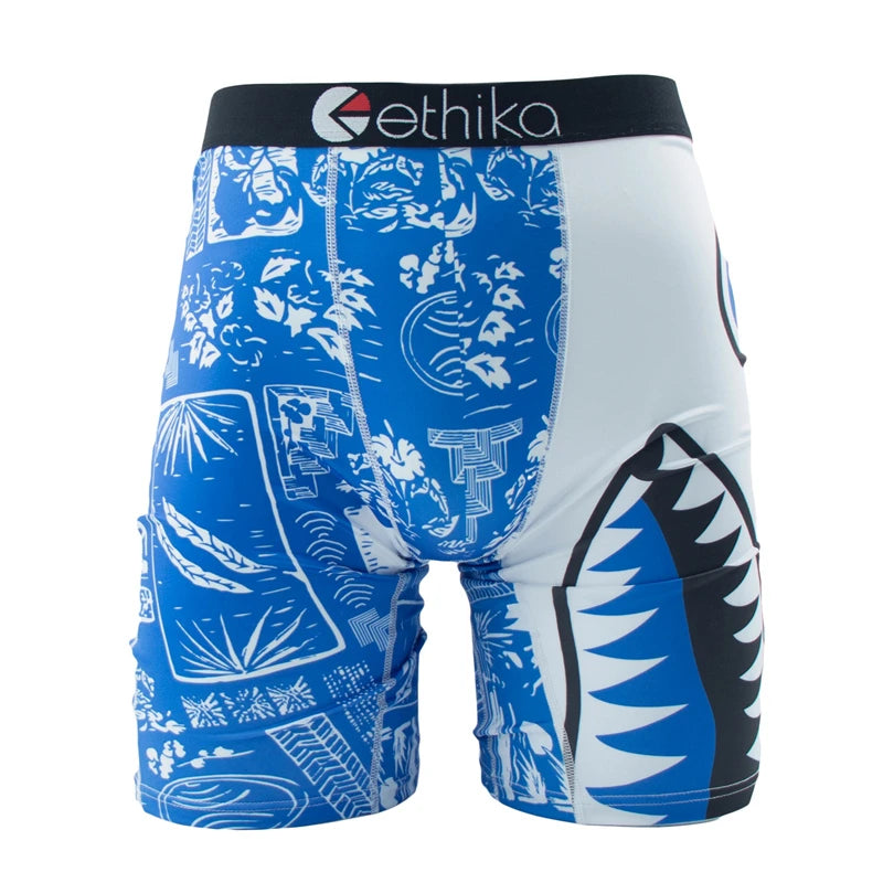 ETHIKA 1Pcs Sexy Men Underwear Boxers Breathable Man Swimming Underpants Plus Size S-3XL Mens Panties Trunks Men's Boxer Briefs
