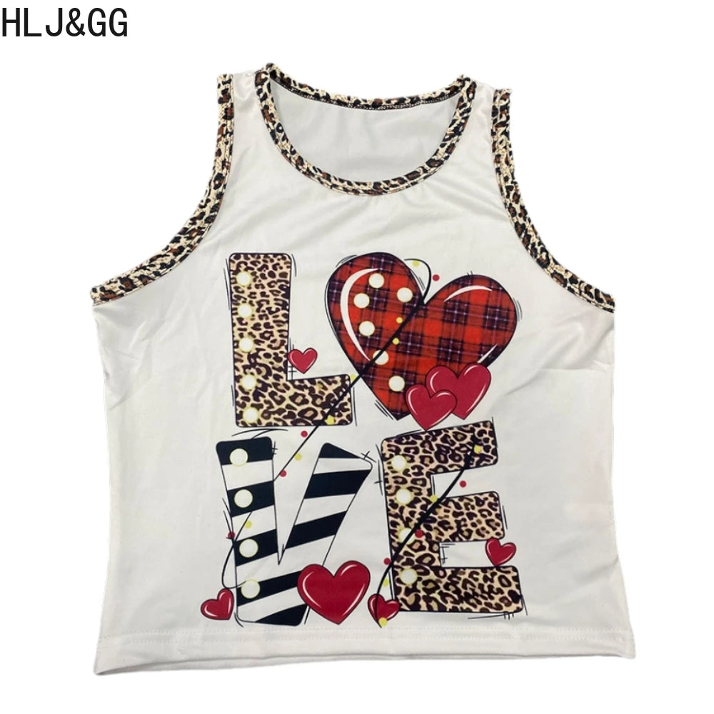 HLJ&GG Y2K Fashion Letter Printing Sequin Shorts Two Piece Sets Women Round Neck Short Sleeve Slim Crop Top And Shorts Outfits