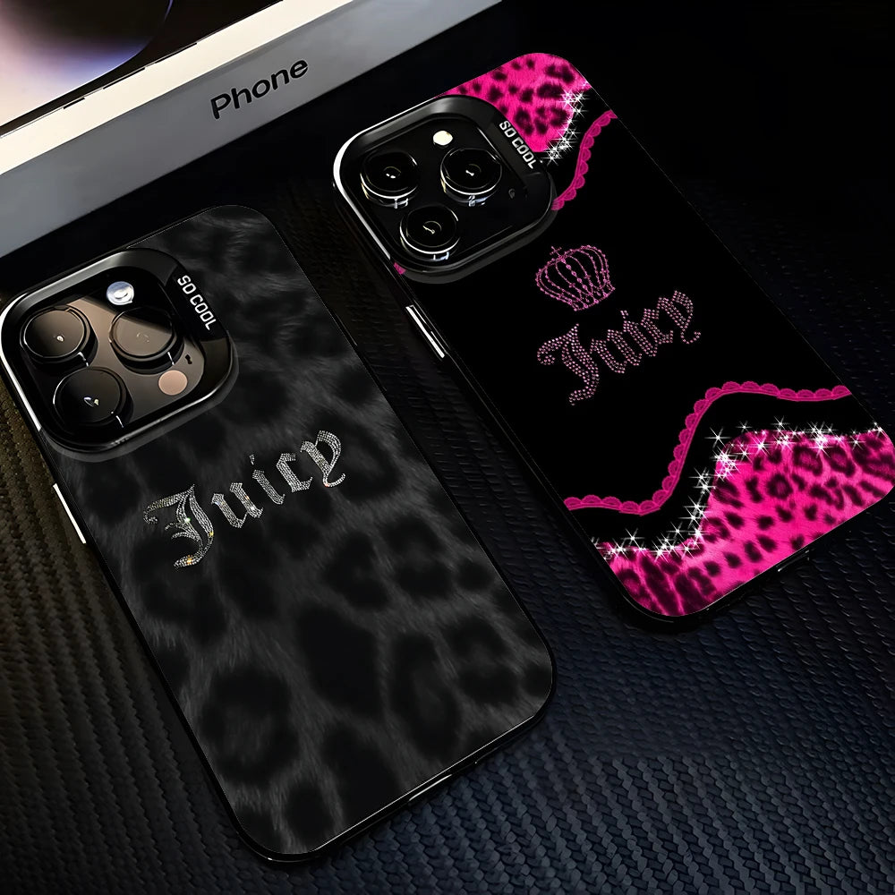 J-Juicy C-Couture Phone Case For iPhone 17 16e 16 15 14 13 12 11 mini Pro Max X XR XSMAX 8 7 Air Plus Anti Fall Matte Back Cover