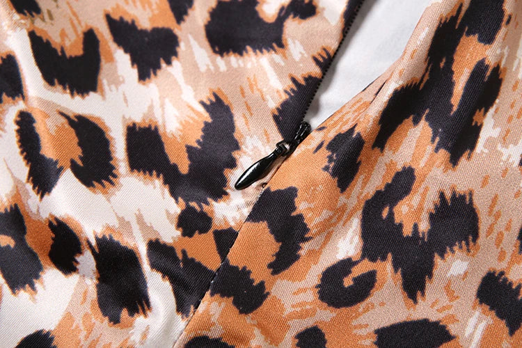 Weird Puss Leopard Print Jumpsuit Women Sexy See Through midnight full sleeve Hipster Fit Street Clubwear Party Workout Overalls