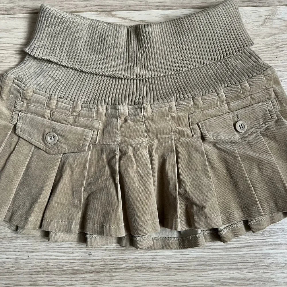 Y2k Retro Washed Camouflage Pattern Mini Skirt with High Waist and Hip Wrapped A Line Pleated Skirt Fashion Gothic jeans Skirts