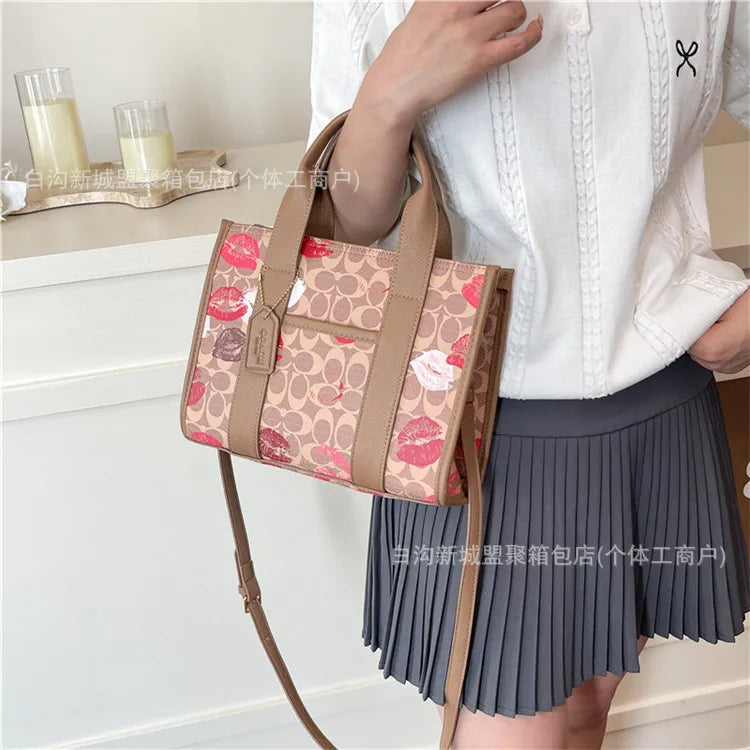 2025 New! Large Capacity Tote Bag - Simple Stylish, Cute Korean Style, Trendy Printed
