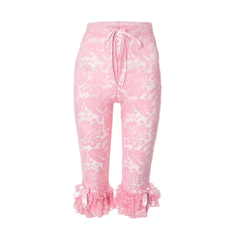 Weird Puss Jacquard Sexy Shorts Women Shirring Tierred Coquette Chic Summer Hipster Wild Basic Midnight Club Party Mid Bottom