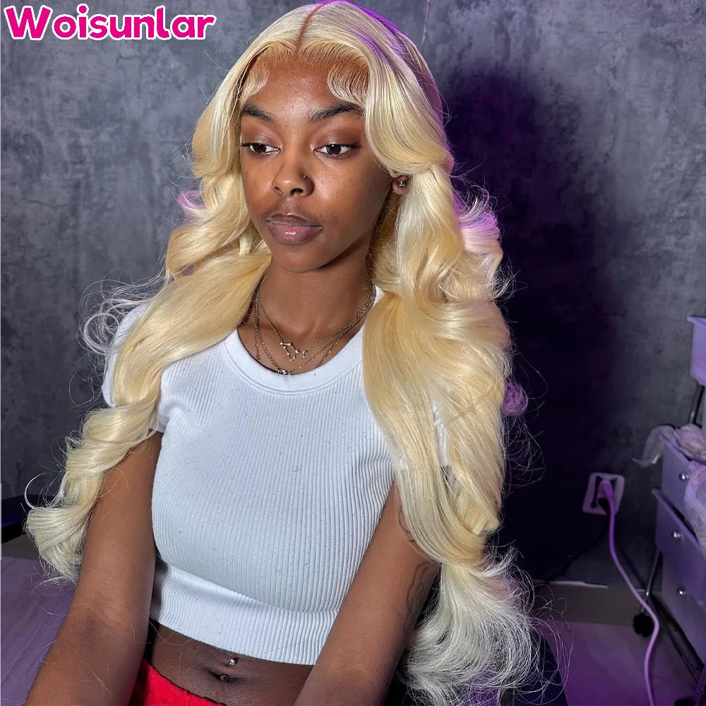 36 Inches Ombre Pink Front Lace wigs human hair 13X4 13x6 Transparent Lace Body wave Hair 180%  For Women Human Hair Wigs 100%