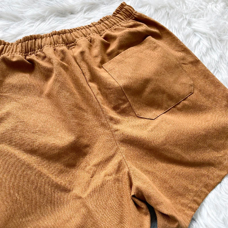 Cactus Jack Shorts Fashion Casual  Loose Color Blocking Patch Black Drawstring Elastic Waist Shorts Men Women Streetwear Pants