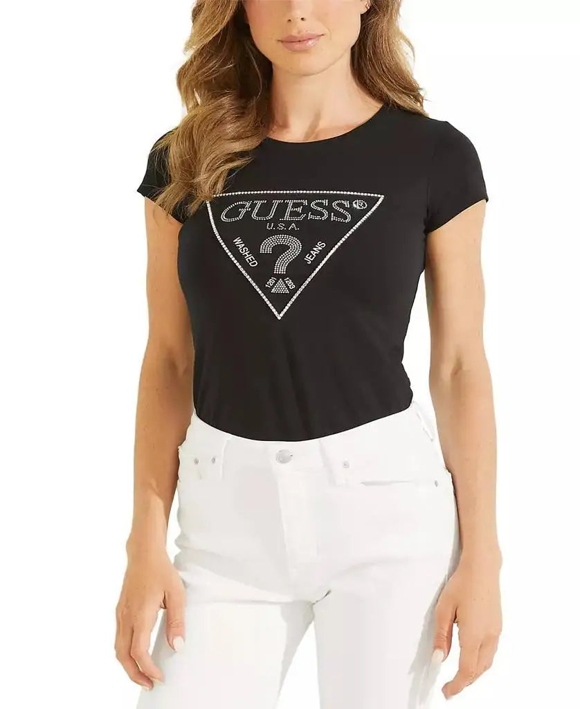 GUESS | Women's Embellished Logo T-Shirt