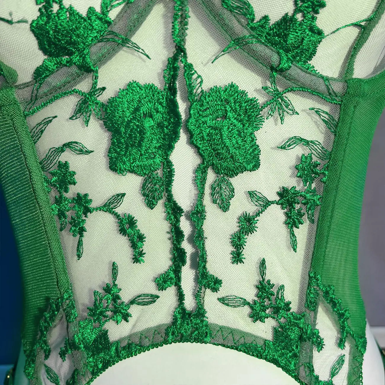 SINGREINY Gauze Sheer Slim Erotic Bra&Brief Sets Fashion Embroidery Club Sleepwear Female Prono Transparent Sexy Underwear Suits