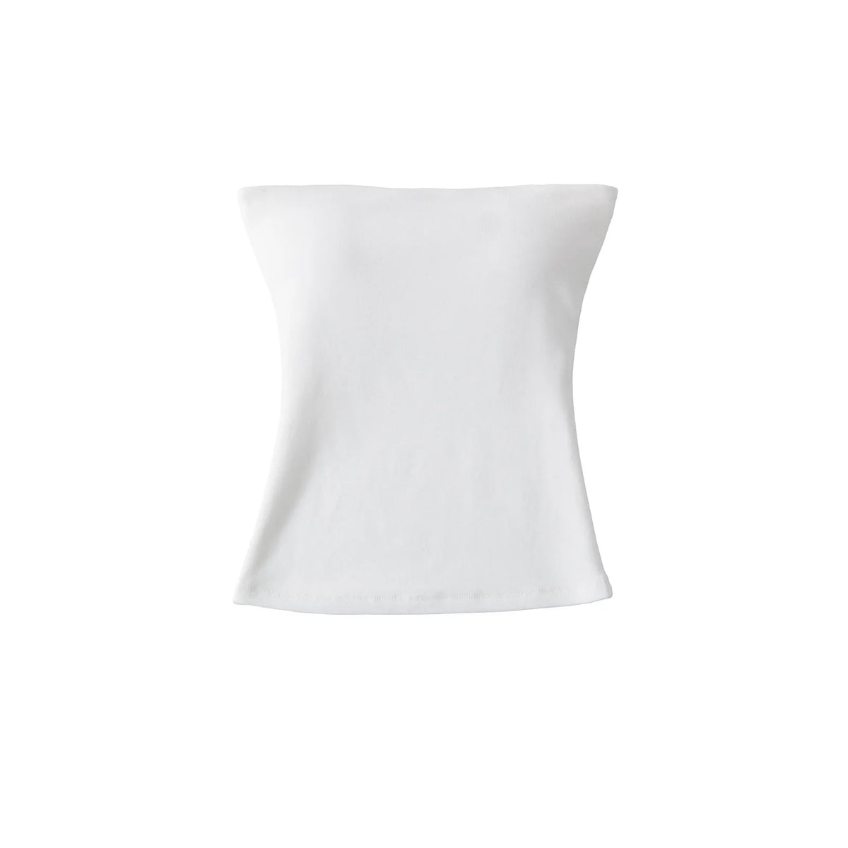Women Solid Strapless Tube Top Sleeveless Bandeau Crop Top Stretch Basic Wrap Bustier Summer Casual Y2K Tank Tops