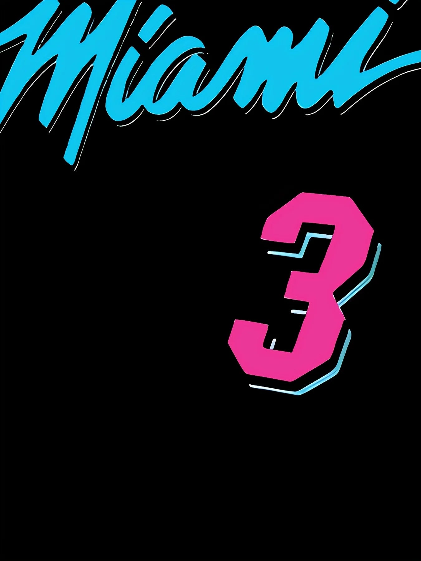 2025 New Men's Miami NO.3 printed casual sports adult basketball jersey Jogging Set