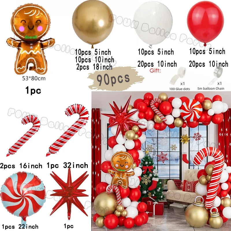 Christmas Balloon Garland Arch Kit — Holiday Party Decor