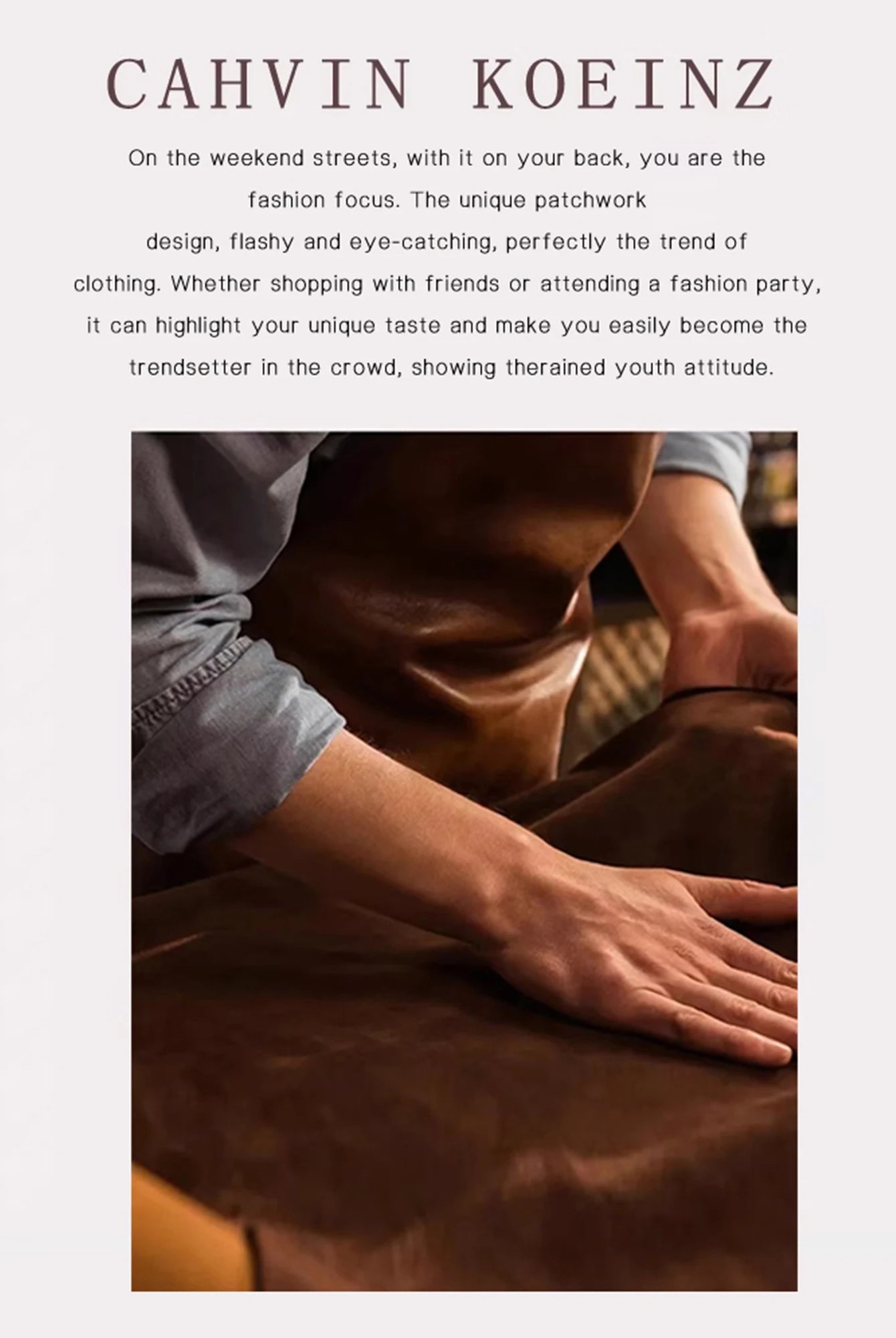 In 2024, the new fashion classic Joker body print pattern design metal chain decoration design underarm baguette bag is suitable