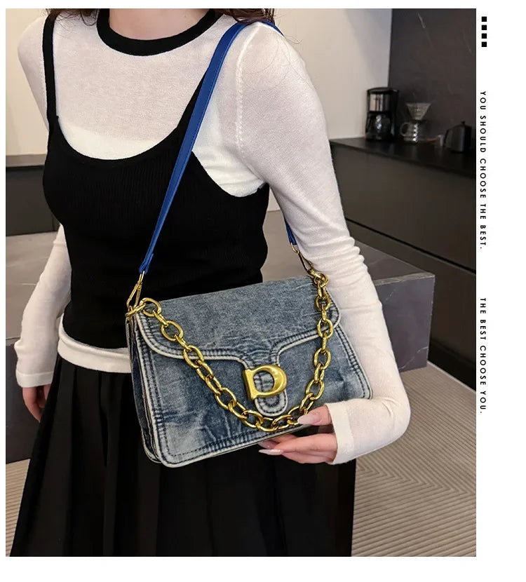 2025 High-Value Retro Women's Canvas Underarm Bag – Trendy Shoulder/Crossbody, Versatile Sophisticated Backpack