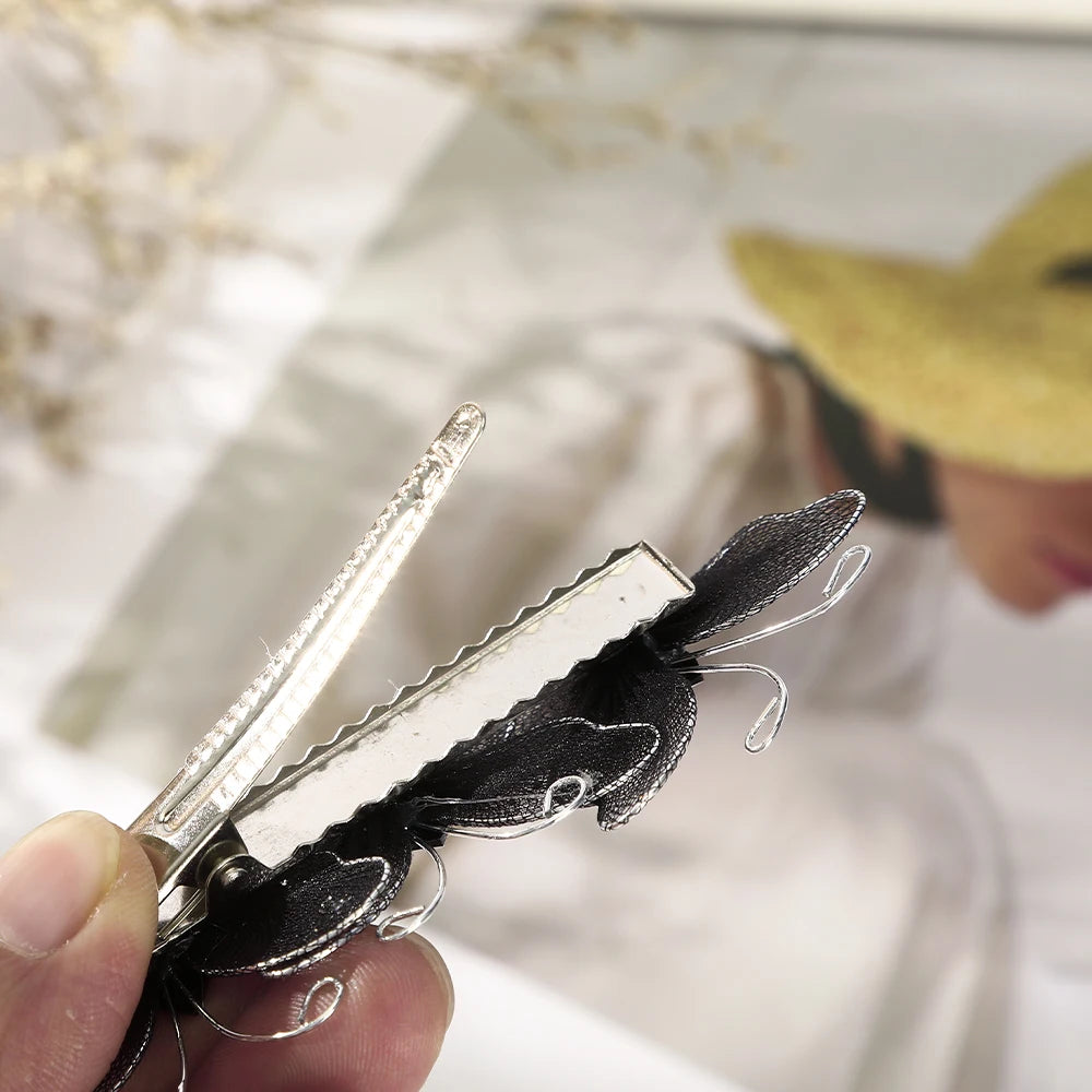 Butterfly Hairpins New Korean Yarn Elegant Metal Tassel Long Hair Clips For Women Hanfu Antique Party Hair Accessories