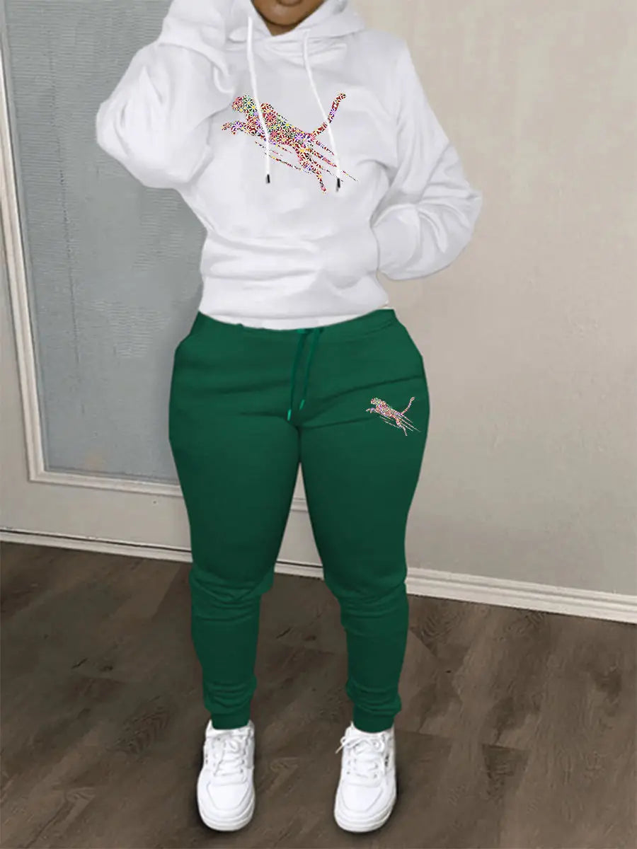 2025 New Ladies hoodies Track Suit Sportswear Sweatsuit Print Designer Sweatshirts sweatpants Hoodies Outfit Women pant Sets