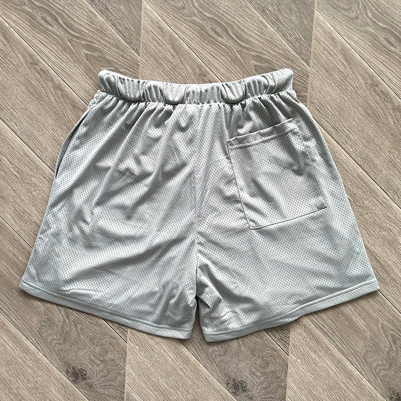 Cactus Jack Shorts Fashion Casual  Loose Color Blocking Patch Black Drawstring Elastic Waist Shorts Men Women Streetwear Pants