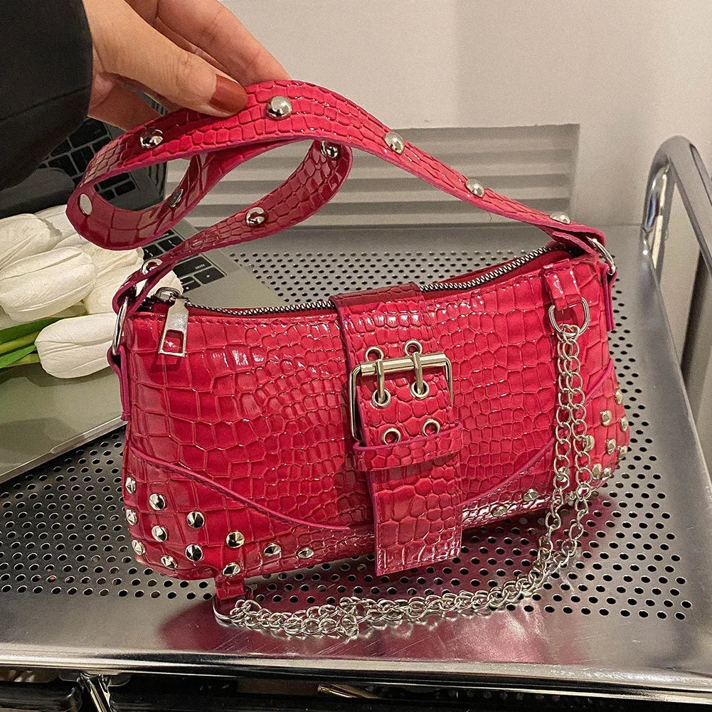 Fashion Women Shoulder Bag Y2K Armpit Bag Luxury Design Bag Pleated Underarm Bag Solid Color Messenger Bag Purse Hobos Handbags