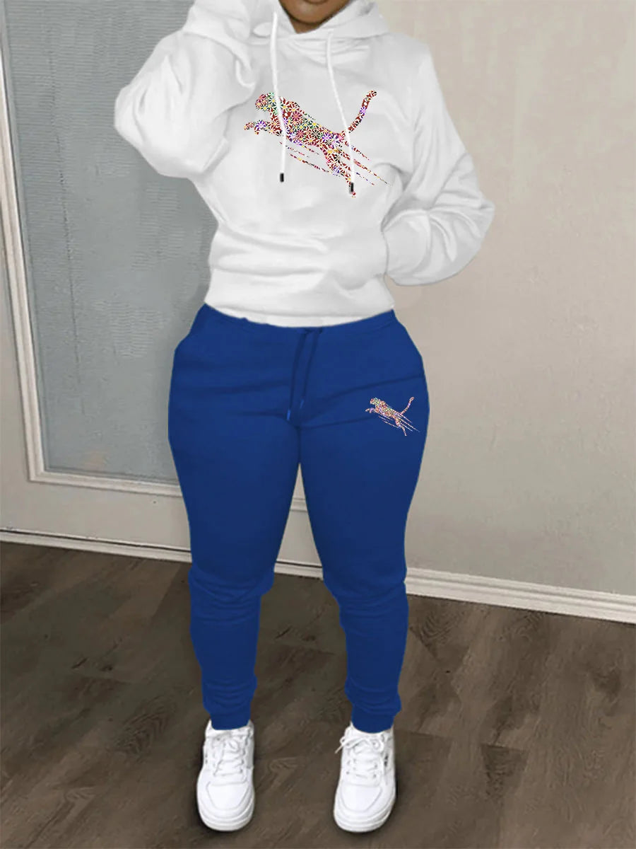 2025 New Ladies hoodies Track Suit Sportswear Sweatsuit Print Designer Sweatshirts sweatpants Hoodies Outfit Women pant Sets