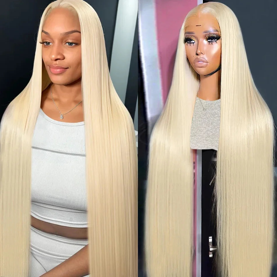250 Density 613 Honey Blonde Color Straight 13x6 Lace Front Human Hair Wigs For Women 13x6 Transparent Frontal Wig