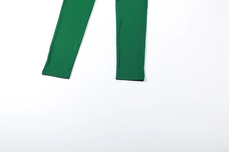 Weird Puss Casual Sporty Women2 Piece Set Letter Print Zip Crop Tops+Leggings Matching Street Stretch Skinny Streetwear Outfits
