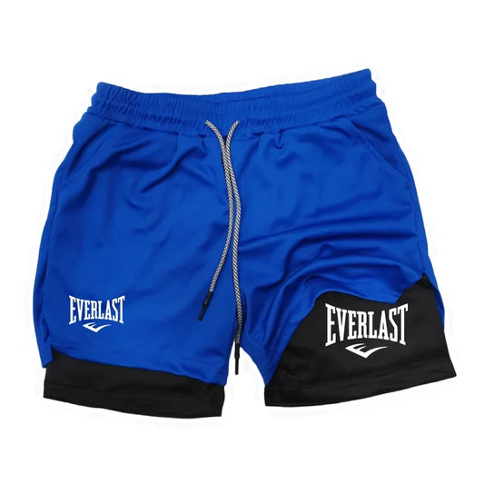 2026Men Running Shorts 2 In 1 Double-deck Sport Shorts Sportswear Gym Fitness Short Pants Training Jogging Bottom Men's Clothing