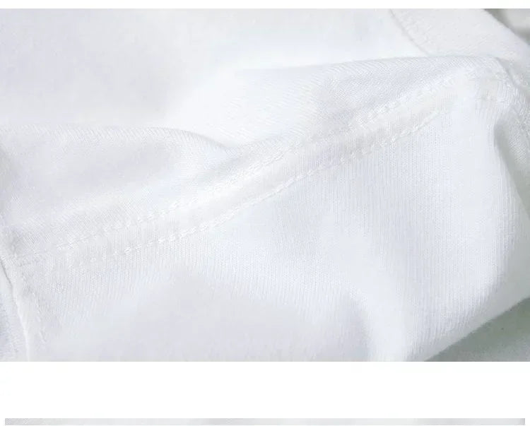 American Fashion Trend Brand Cartoon Pattern Oversized T-shirt Women's Y2K Street Hip-hop Harajuku Loose Round Neck Shirt