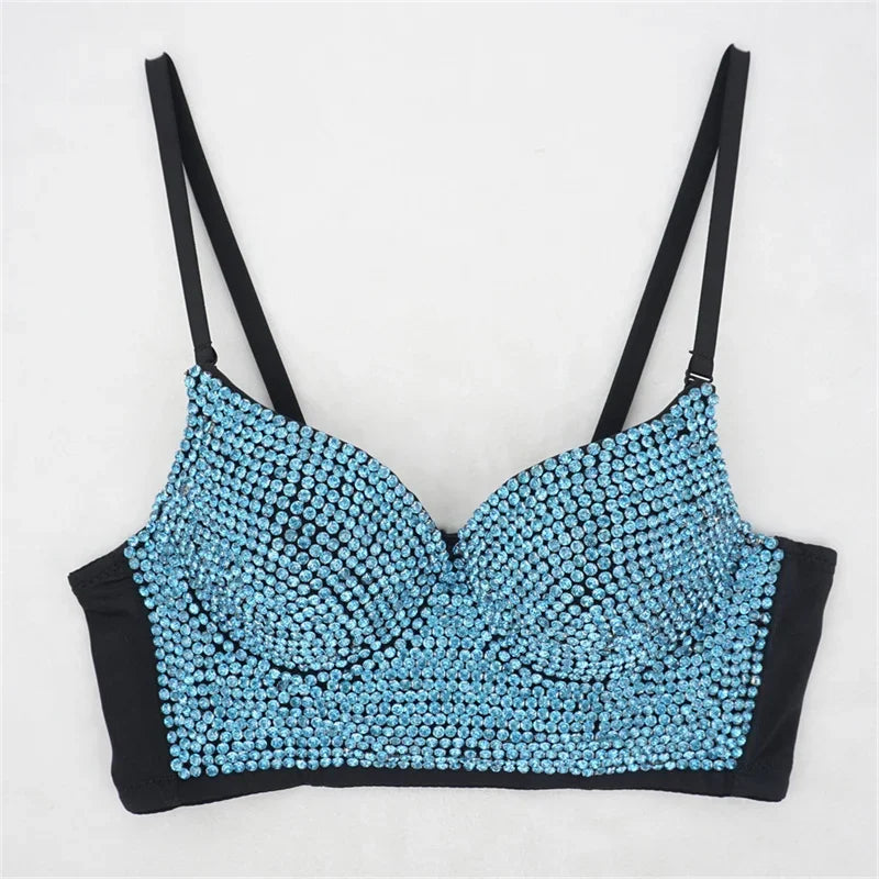 Bling Rhinestone Corset, Luxury Woman Clothes