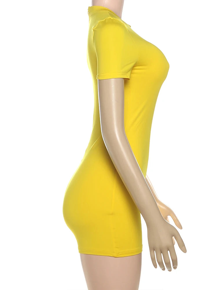 Weird Puss Letter Print Fashion Romper Women Body-Shaping  o-Neck Mini Sleeve Tight Peach Hip Casual Simple Workout Playsuits