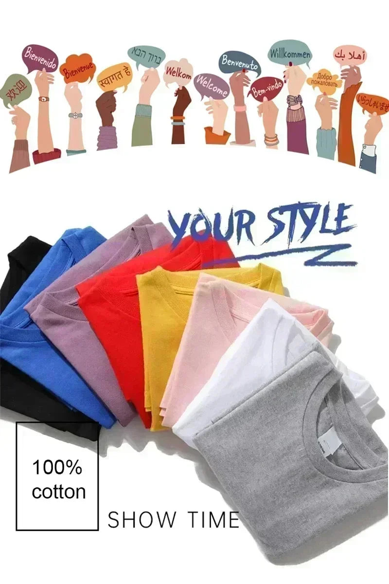 In Glock We Trust Graphic Tee T-Shirts Summer Men's Women Leisure Cotton Tees Shirt O Neck Short Sleeve Tops Loose Casual Trendy