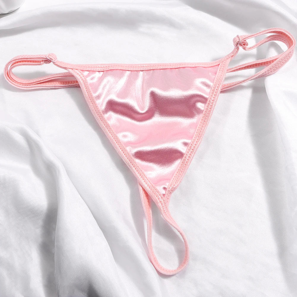 Sexy Solid Color Thong Customized Crystal letter Panties for Women Personality DIY Name Underwear Intimates Girls Gift