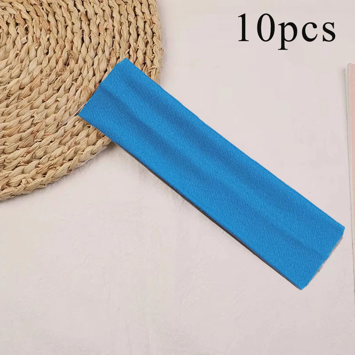 10 Pcs Elastic HairBand Fashion Headbands For Women Solid Color Sports Running Fitness Yoga Hair Bands Makeup Hair Accessories
