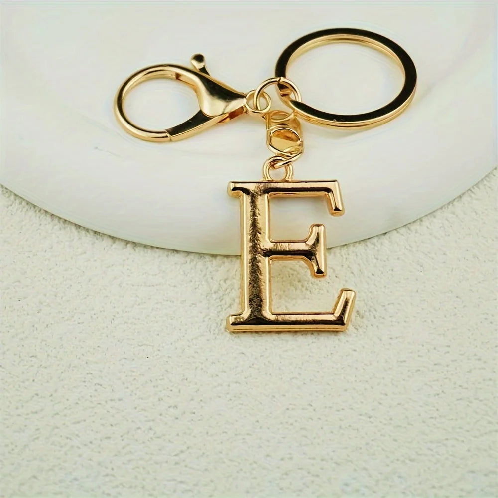 1pc English Letter Keychain Pendant Phone Pendant Key Ring Accessories Lovely Bag Charm for Girls Gift Car Pendant