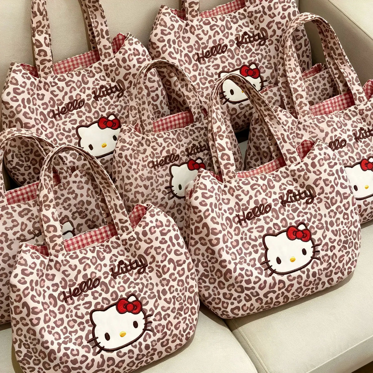 New Korean-inspired Leopard Print Embroidered Briefcase for Office Shopping Commuting and Versatile Wrist Bag