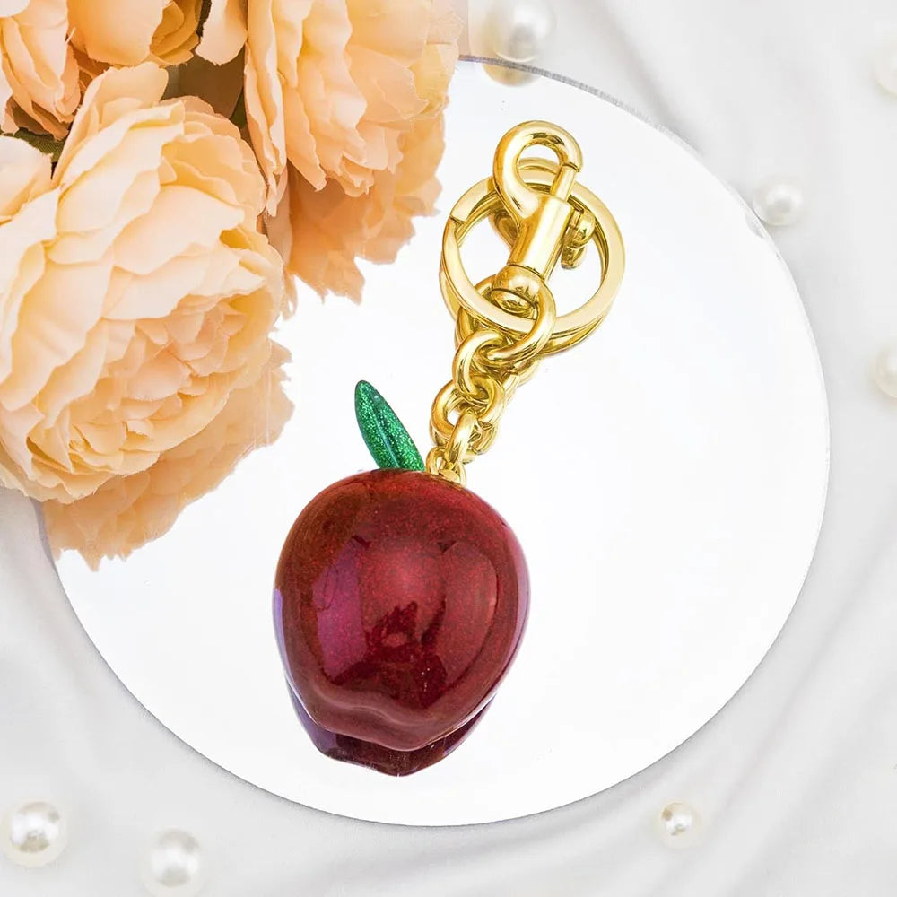 Apple Bag Charm Apple Keychain Gifts For Women Cute Purse Accessories Best Christmas Birthday Valentine Gifts