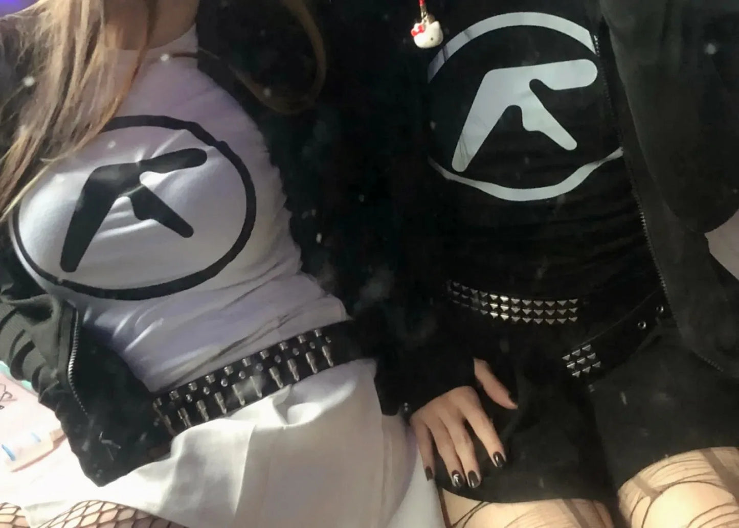 Punk Aphex Twin Print T-Shirt Oversize Hip Hop Women Streetwear Harajuku Crop Top Baby Tee Goth Summer Grunge Gothic Clothes Y2k