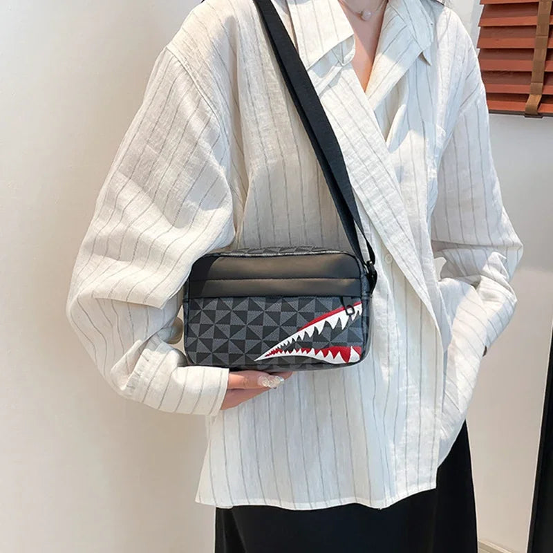 Creative Shark Mouth Crossbody Bag Large Capacity Coin Purse Phone Bag