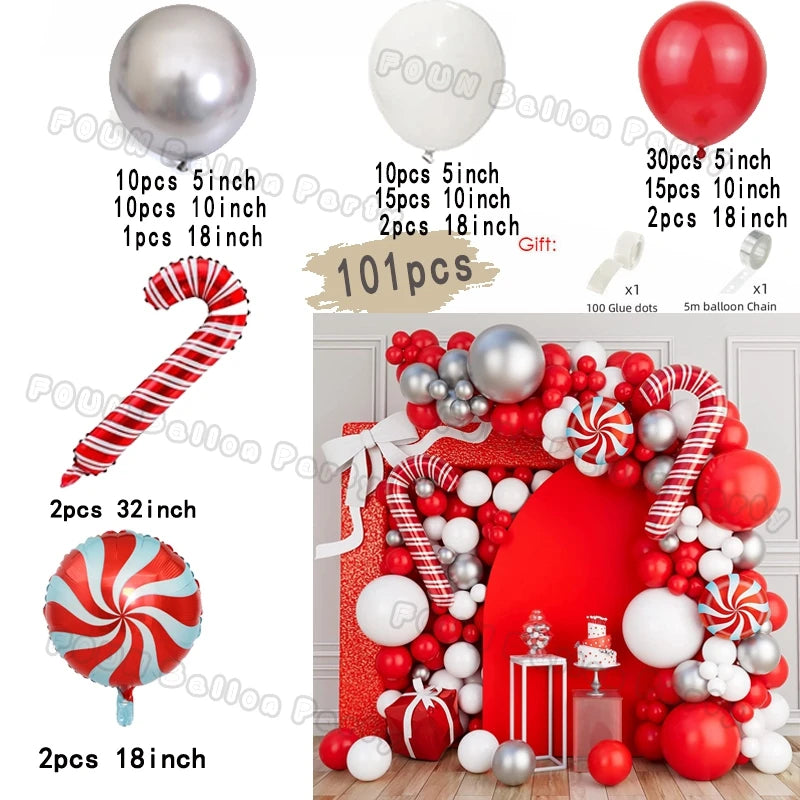 Christmas Balloon Garland Arch Kit — Holiday Party Decor
