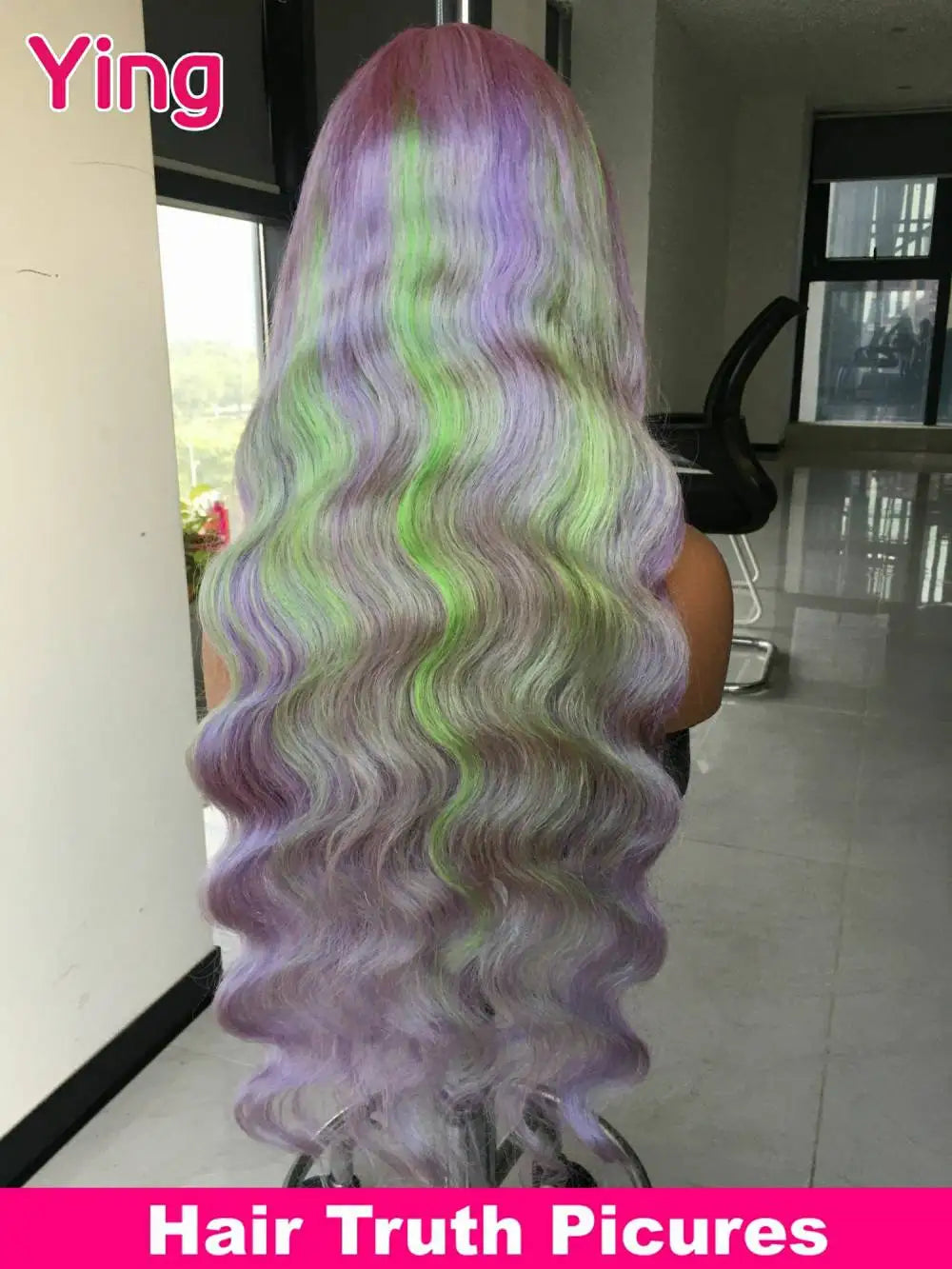 Ying Body Wave Lavender Purple 13x4 Lace Front Human Hair Wigs 13x6 Lace Frontal Wig  Pre Plucked Brazilian Remy 613 Wig