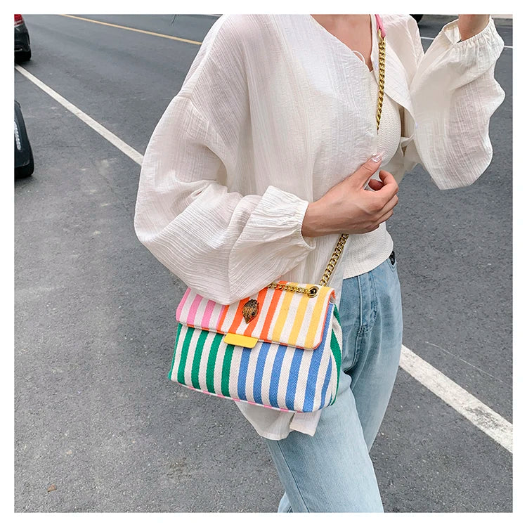 Unique Solid Color Leather Crossbody Bag with Trendy Letter Logo Best for Leisure Activities