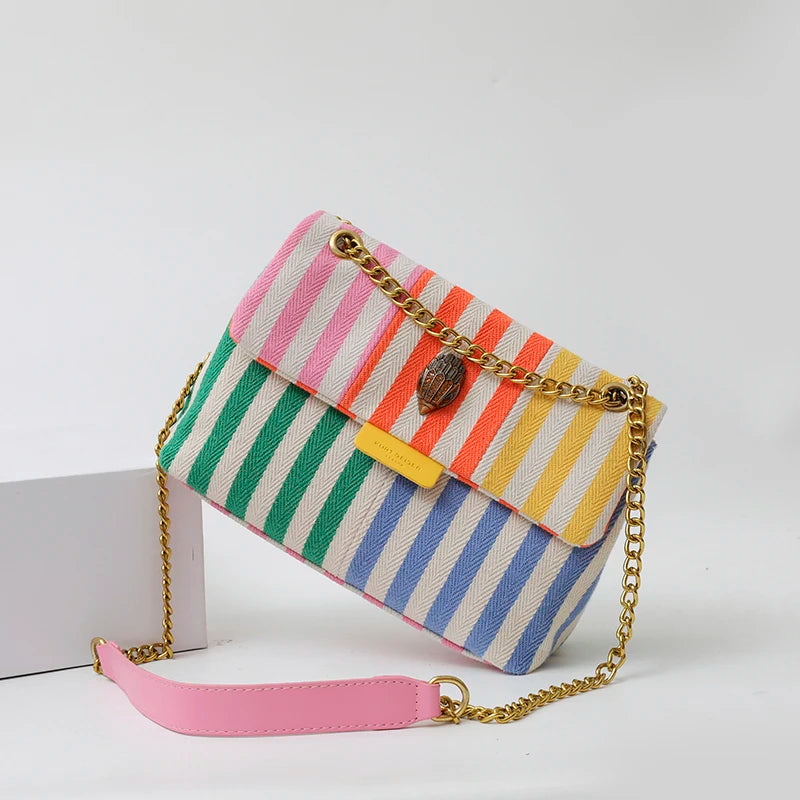 Unique Solid Color Leather Crossbody Bag with Trendy Letter Logo Best for Leisure Activities