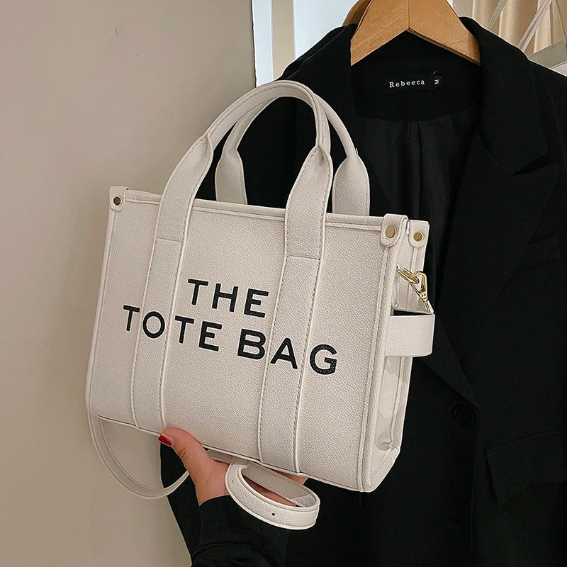 The Tote Bag For Women Crossbody Female Handbag New Solid Words Lette Leisure Large Bag,Luxury Fashion Bag,designer Bag for PU