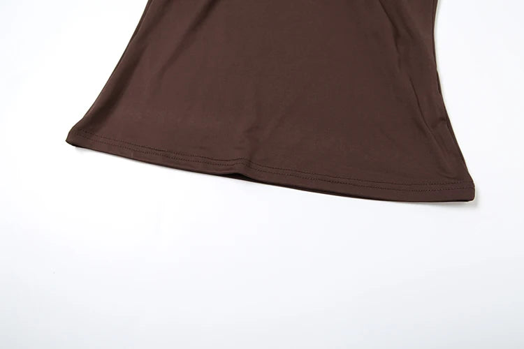 Weird Puss Metal Knot Tank Tops Women 2025 Summer Solid Pleated Sleeveless Stretch Simple Basic Streetwear Skinny Casual Vest