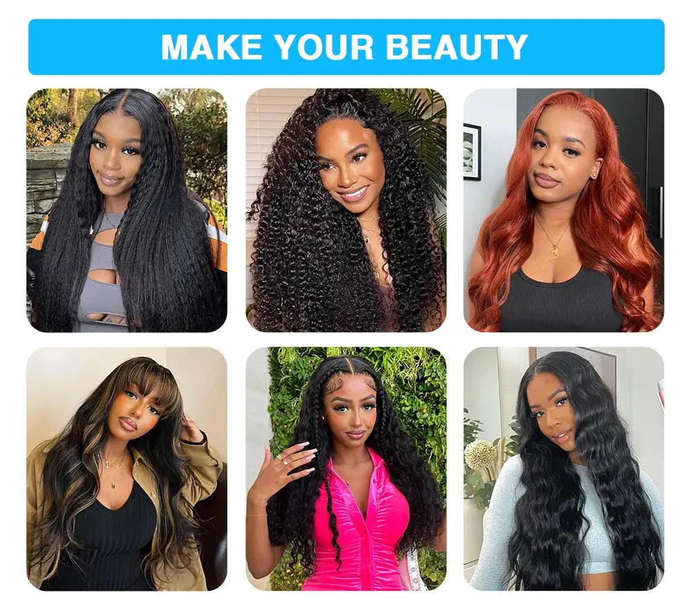Deep Wave Wig Deep Wave Human Hair Wig Natural Color Deep Wave Wig Deep Wave 13x6 Lace Frontal Human Hair Wigs 46 Inch For Women