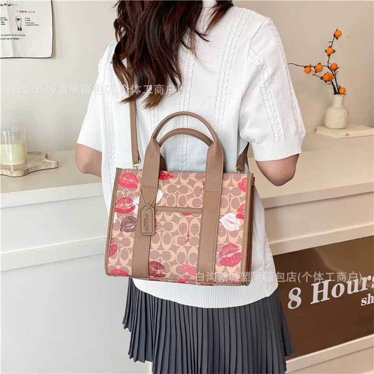 2025 New! Large Capacity Tote Bag - Simple Stylish, Cute Korean Style, Trendy Printed