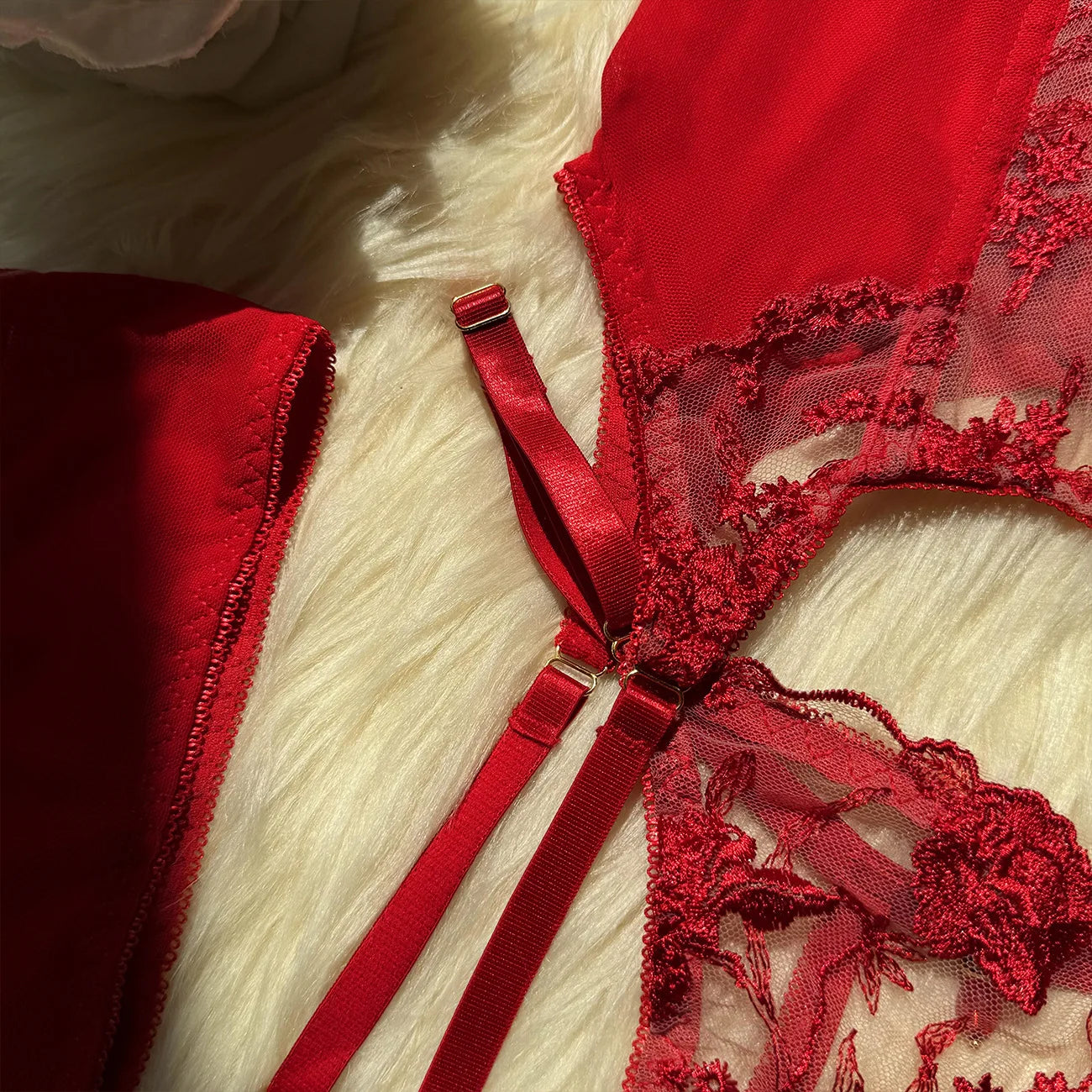 SINGREINY Gauze Sheer Slim Erotic Bra&Brief Sets Fashion Embroidery Club Sleepwear Female Prono Transparent Sexy Underwear Suits