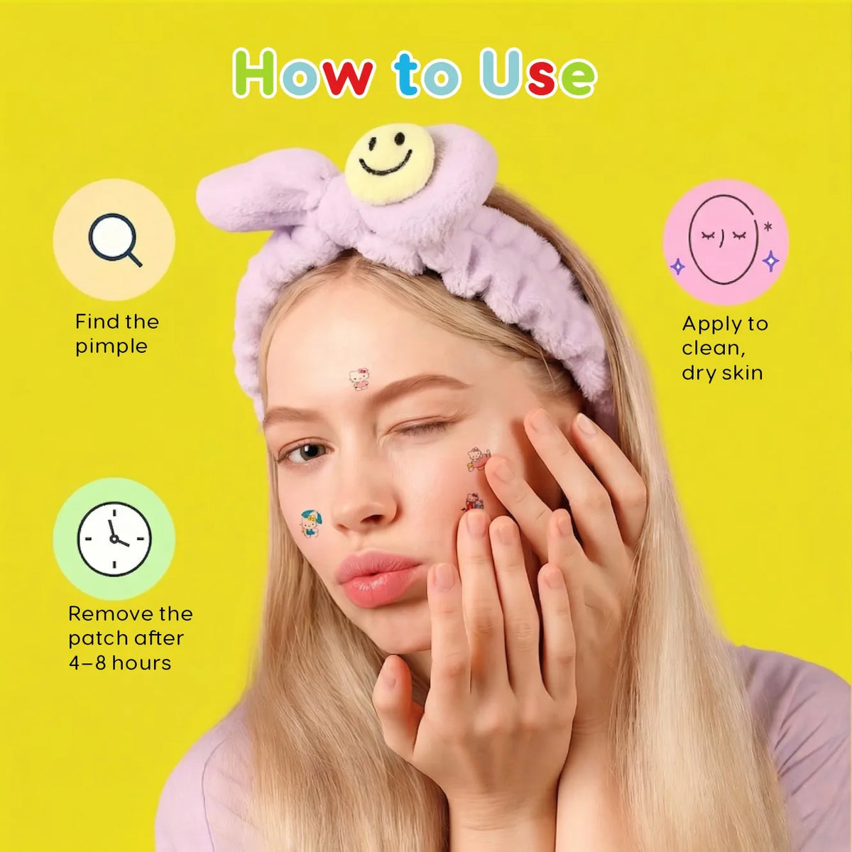 Acne patches, acne stickers, facial acne patches, concealer, concealer stickers 100PCS hello kitty
