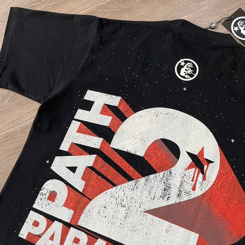 HS Halloween Skull Washable cotton printed skull short sleeve T-shirt