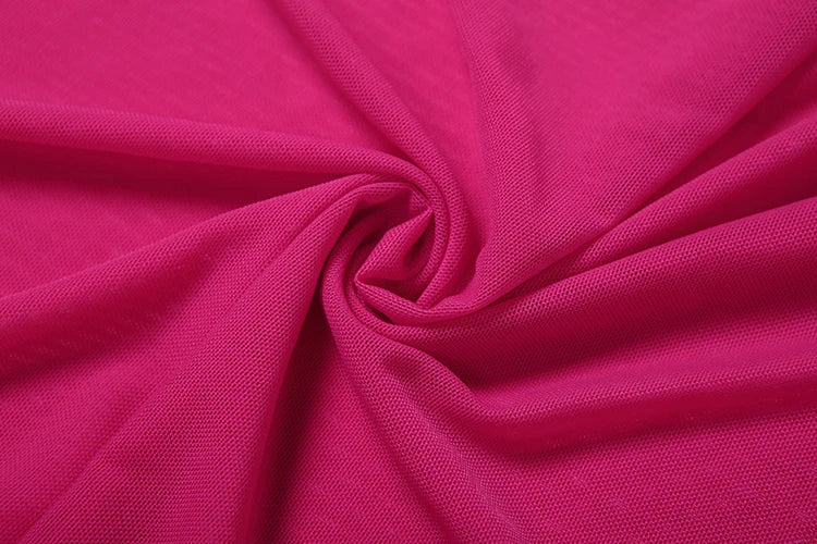 Weird Puss Y2K Sexy 2 Piece Set Women See Through Midnight Irregular Full Sleeve Crop Tops+Ruched Split Skirts Matching Clubwear